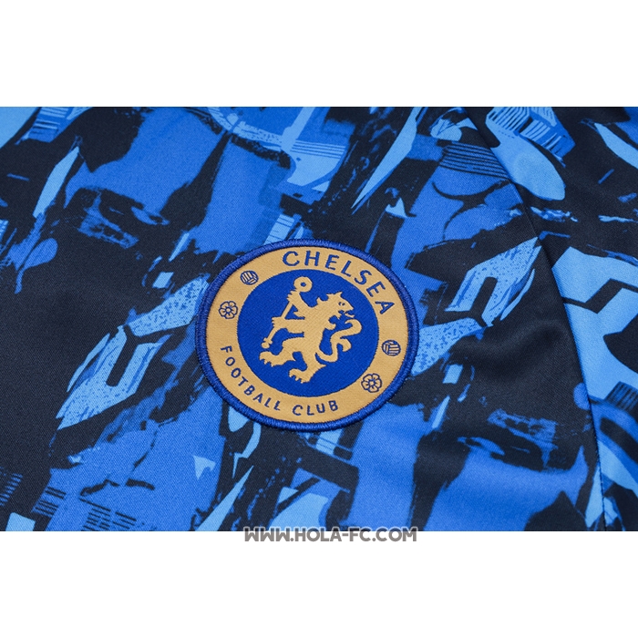 Chandal del Chelsea 2023-2024 Manga Corta Azul - Pantalon Corto